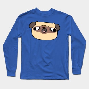 Simple Pug Face Long Sleeve T-Shirt